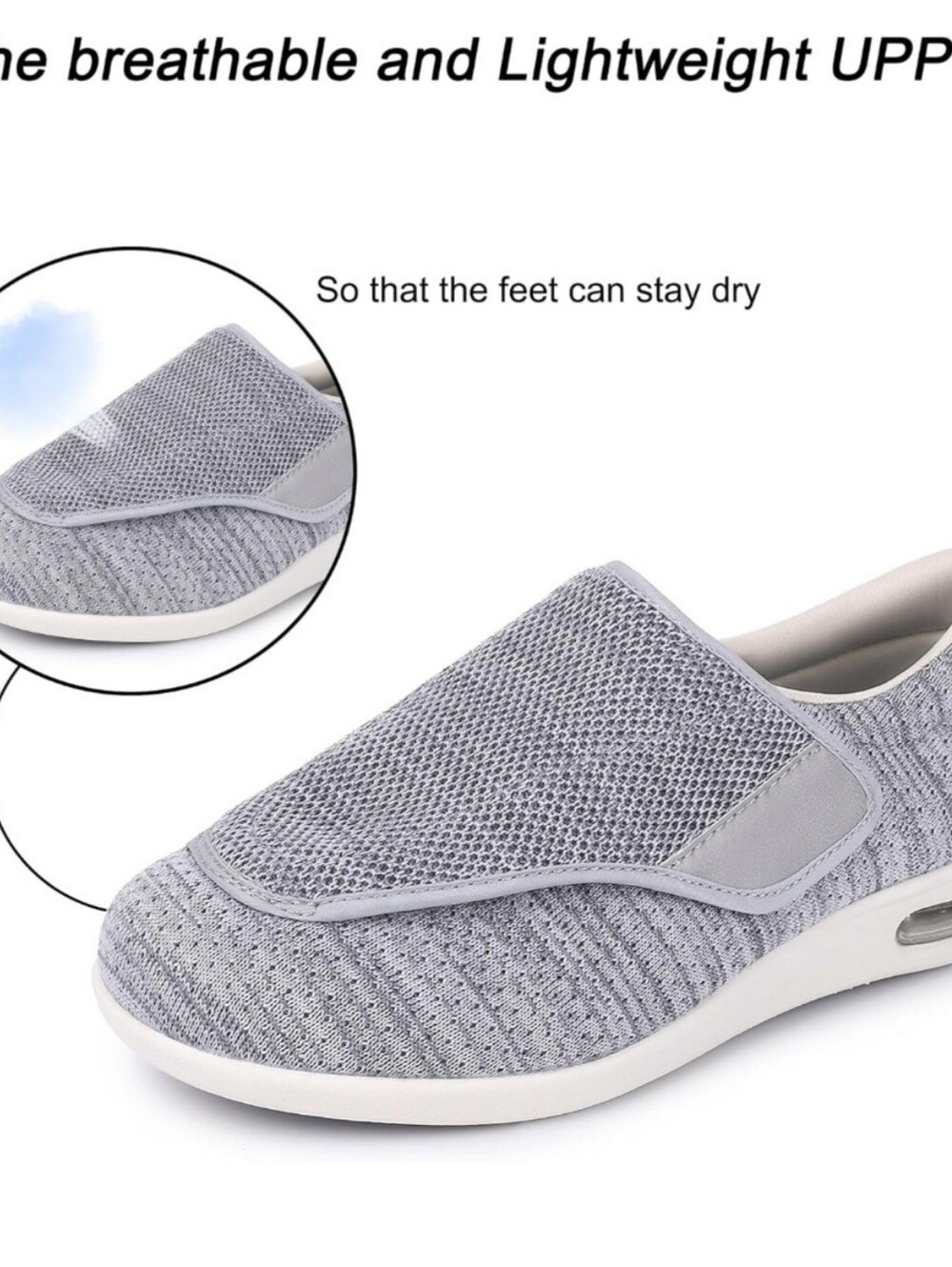 Adjustable Medical Shoes For Diabetes/Elderly/Edema - Picture 3 of 5